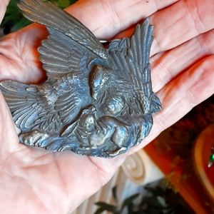 Eagle & Hare Bergamot Brass Works 1974 South Carolina Arts & Crafts Buckle